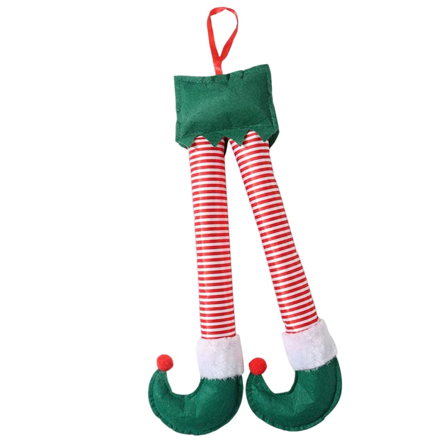 Elf Legs Christmas Stuffed Toys Christmas Ornaments, Winter Holiday Christmas