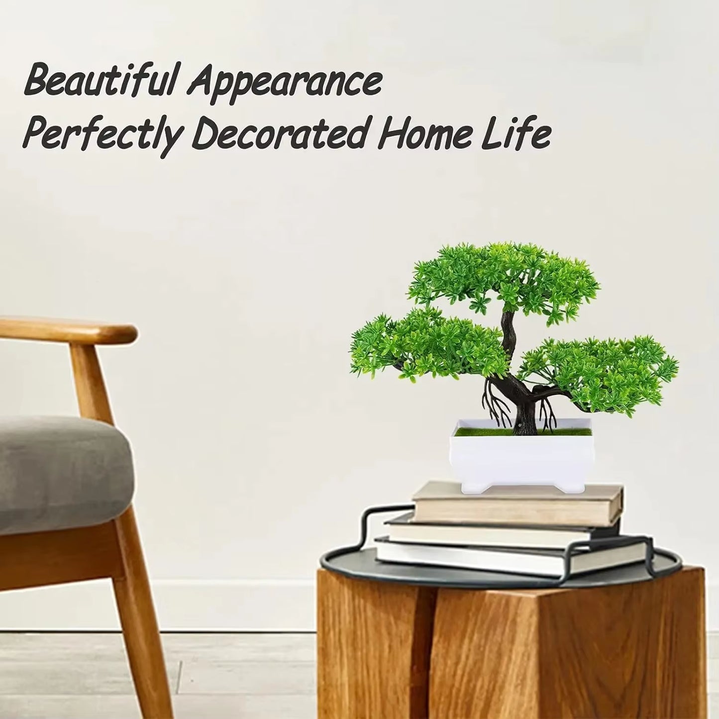 Artificial Plants Bonsai Simulated Tree Potted Plants Fake Flowers Table Potted Ornaments