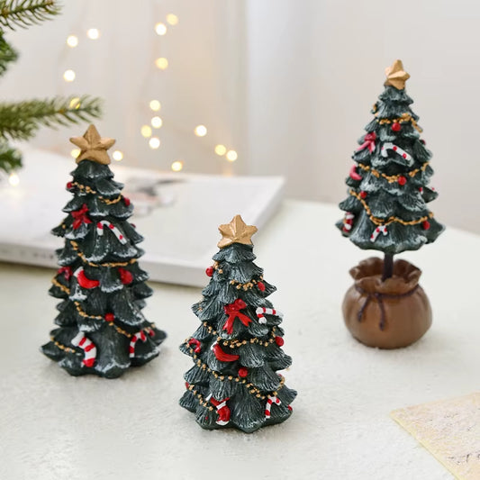 Christmas Decoration Ornaments Resin Mini Desktop Christmas Tree Ornaments Christmas Gifts Gifts