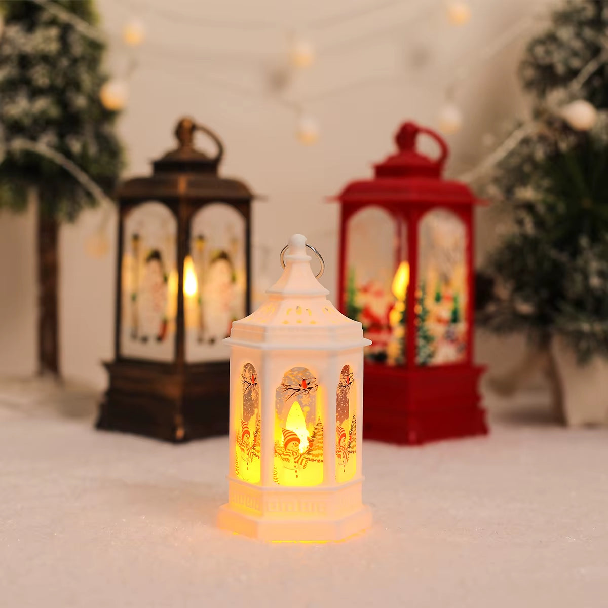 Christmas Lantern Light Merry Christmas Decorations for Home 2025 Navidad Christmas Tree Ornaments Xmas Gifts New Year 2026