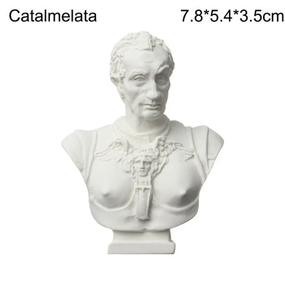 New Mini Figurine Plaster Statue Greek Mythology Celebrities Famous Sculpture Drawing Practice Gypsum Bust Portraits Home Decor