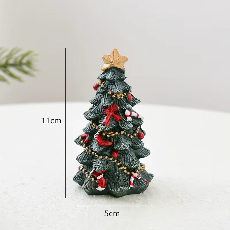 Christmas Decoration Ornaments Resin Mini Desktop Christmas Tree Ornaments Christmas Gifts Gifts