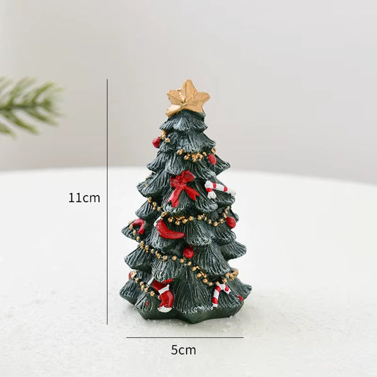 Christmas Decoration Ornaments Resin Mini Desktop Christmas Tree Ornaments Christmas Gifts Gifts