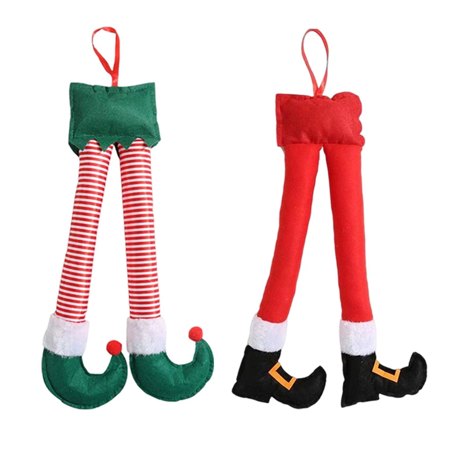 Elf Legs Christmas Stuffed Toys Christmas Ornaments, Winter Holiday Christmas