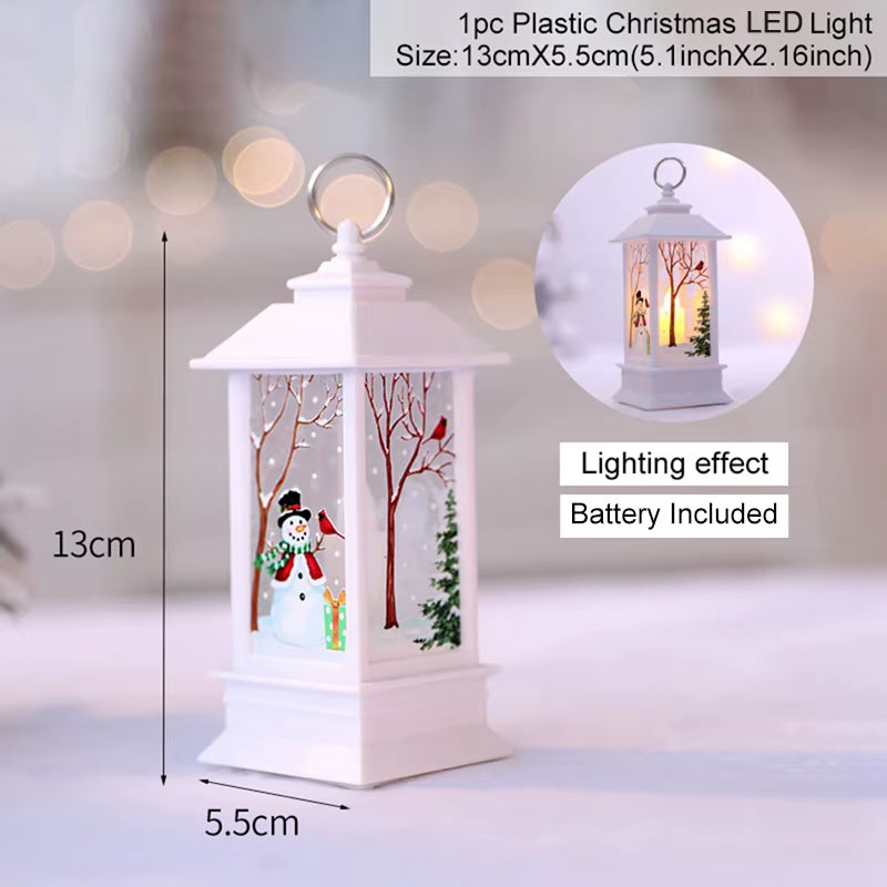 Christmas Lantern Light Merry Christmas Decorations for Home 2025 Navidad Christmas Tree Ornaments Xmas Gifts New Year 2026
