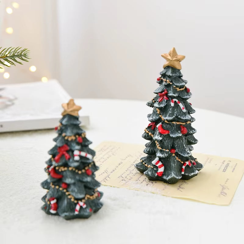 Christmas Decoration Ornaments Resin Mini Desktop Christmas Tree Ornaments Christmas Gifts Gifts