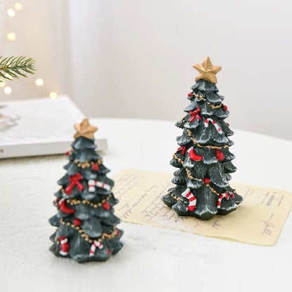 Christmas Decoration Ornaments Resin Mini Desktop Christmas Tree Ornaments Christmas Gifts Gifts