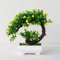 Artificial Plants Bonsai Simulated Tree Potted Plants Fake Flowers Table Potted Ornaments