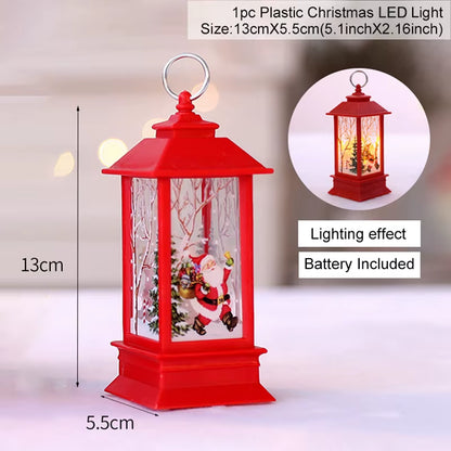 Christmas Lantern Light Merry Christmas Decorations for Home 2025 Navidad Christmas Tree Ornaments Xmas Gifts New Year 2026