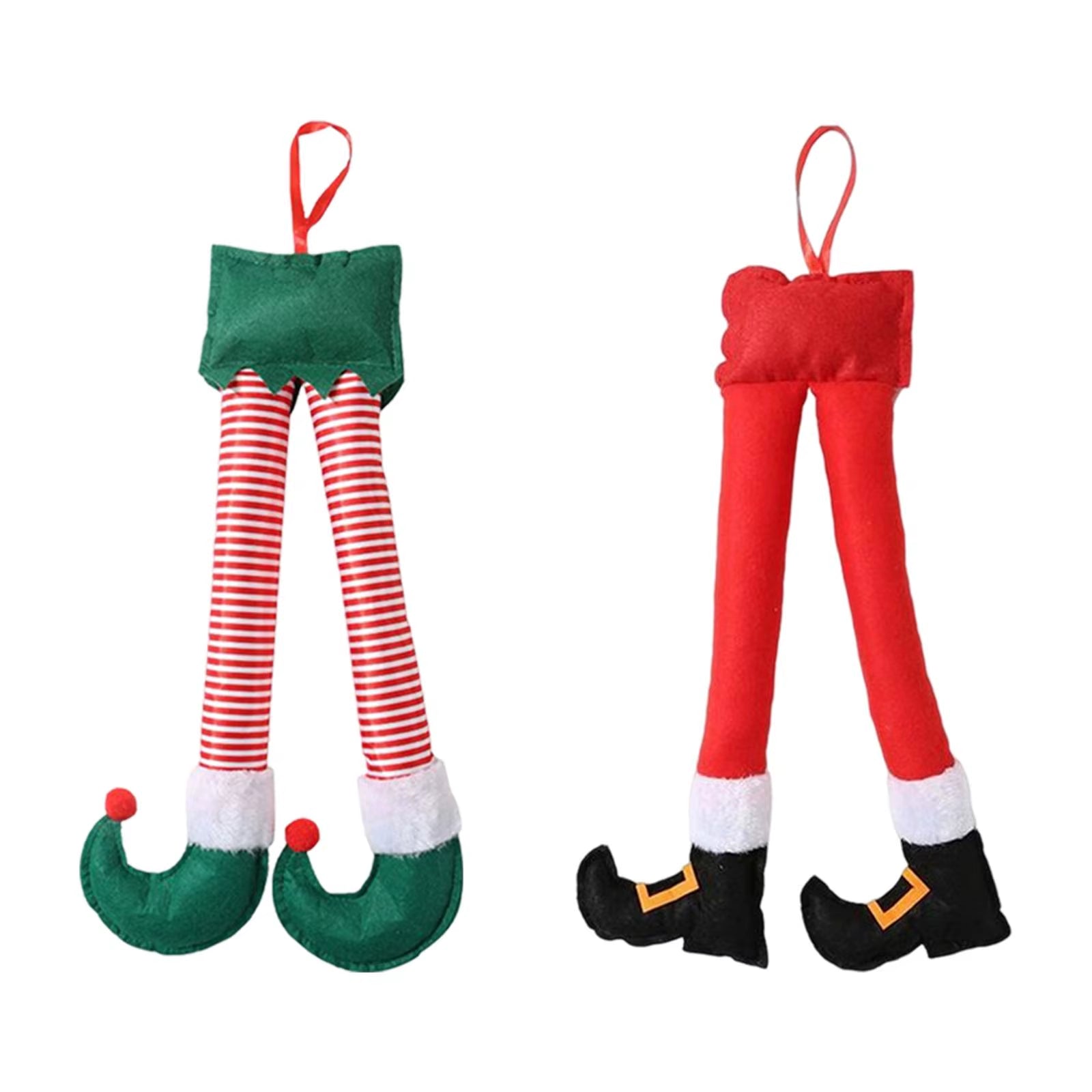 Elf Legs Christmas Stuffed Toys Christmas Ornaments, Winter Holiday Christmas